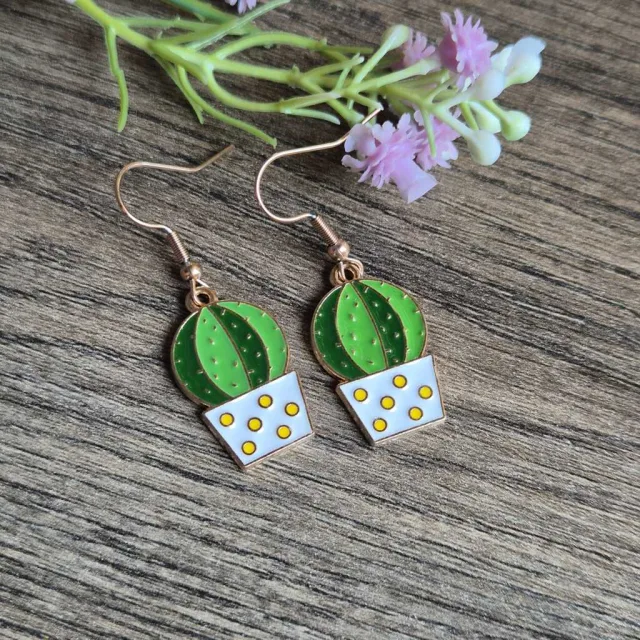 BARREL CACTUS DROP EARRINGS
