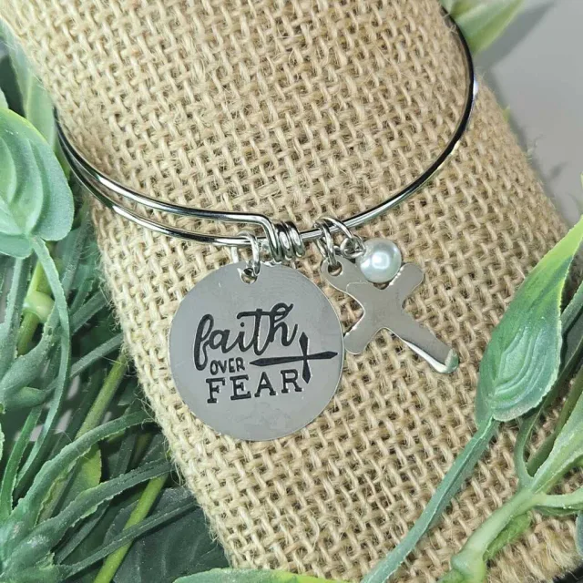 FAITH OVER FEAR BANGLE
