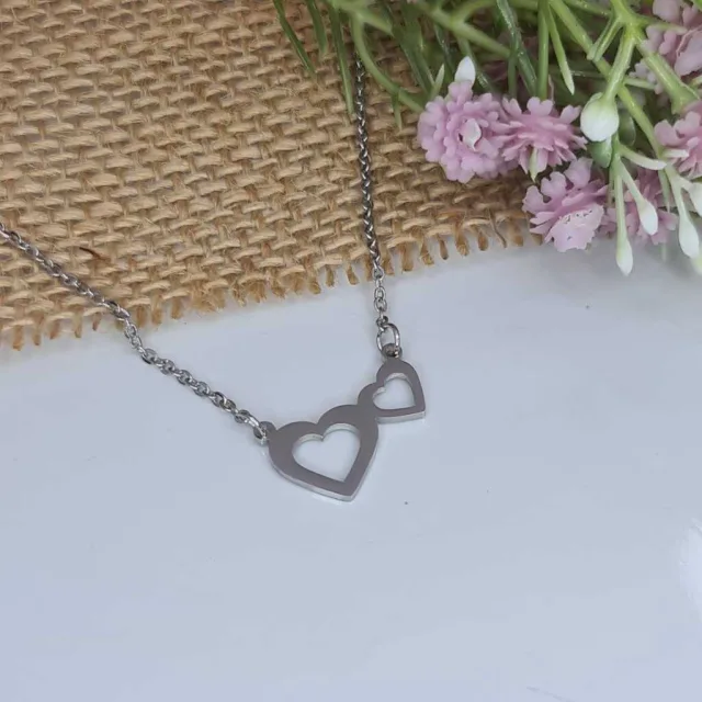 DOUBLE HEART NECKLACE