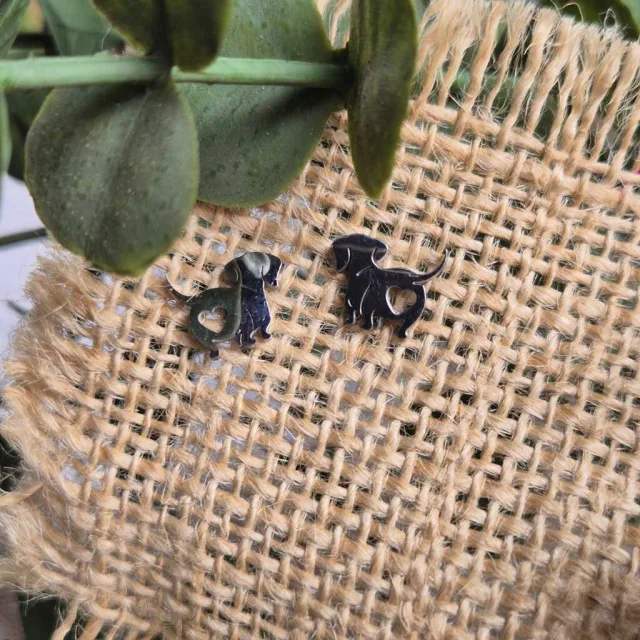 WIENER DOG STUD EARRINGS