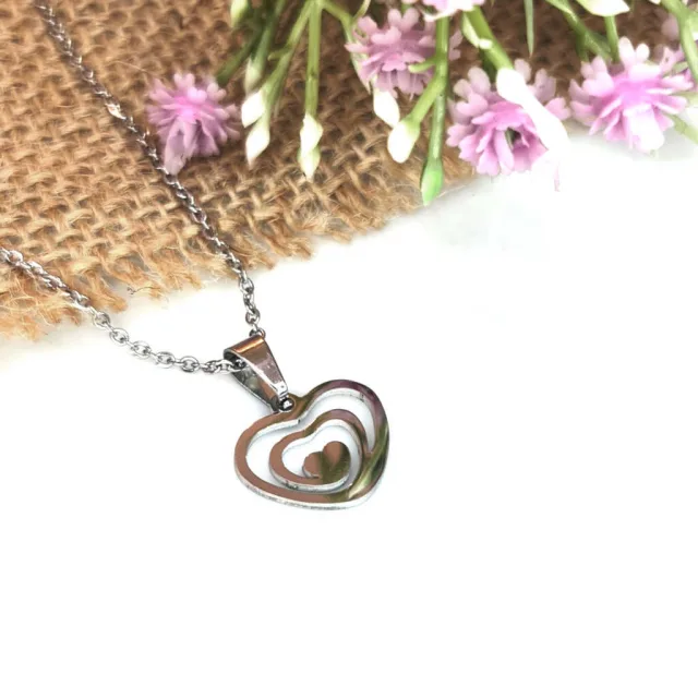 SPIRAL HEART NECKLACE