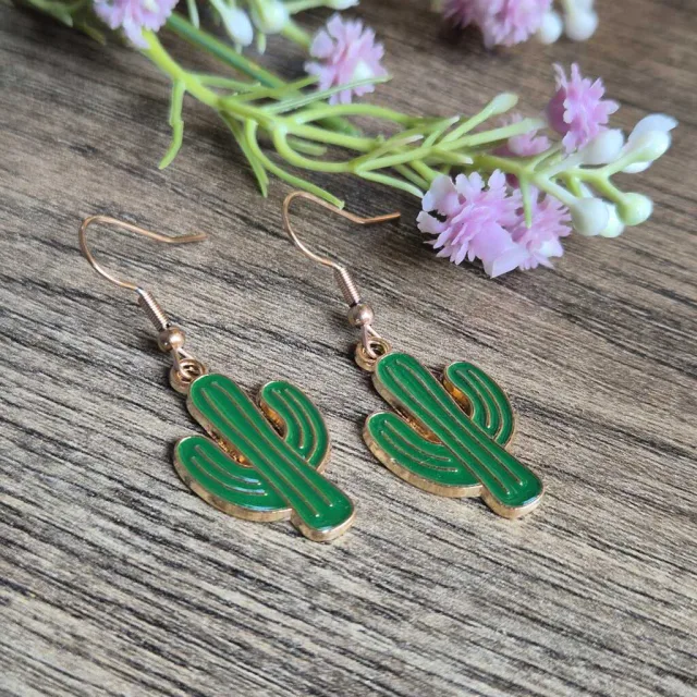 CACTUS TREE DROP EARRINGS