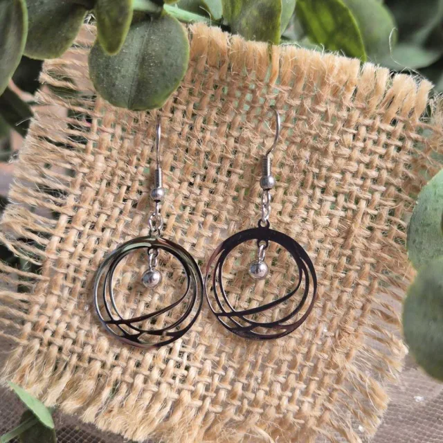 CIRCLE DROP EARRINGS