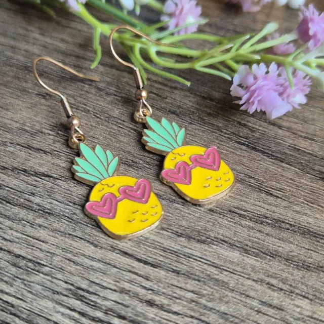PARTY PINEAPPLE DROP EARRINGS