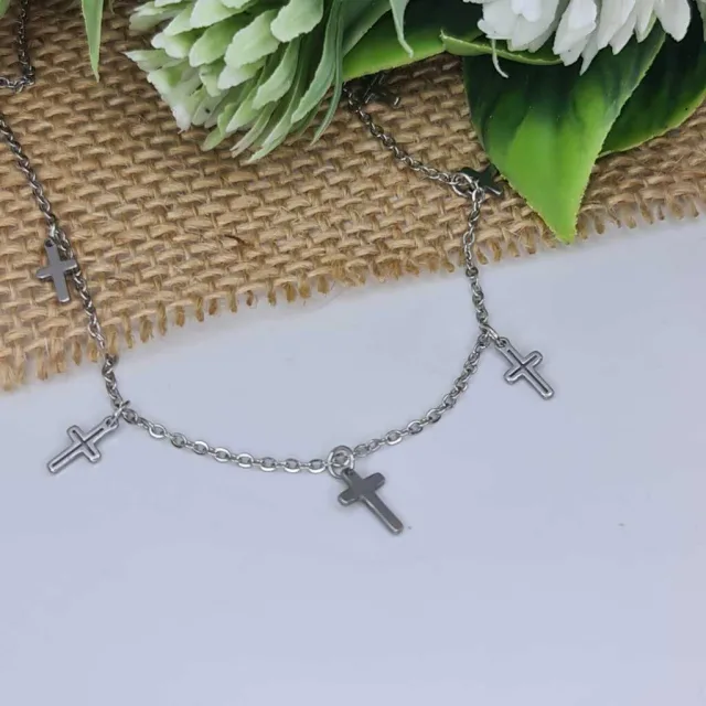 MULTI CROSS NECKLACE