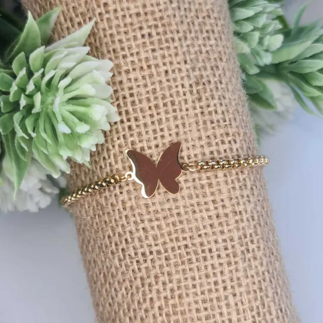 BUTTERFLY BRACELET, GOLD