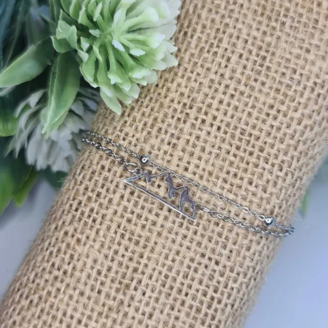 MOUNTAIN BRACELET, DOUBLE CHAIN