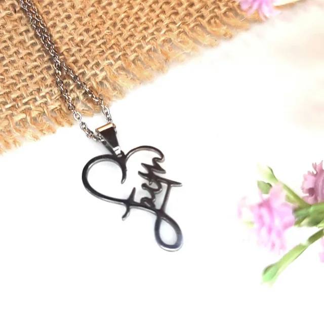 FAITH HEART NECKLACE