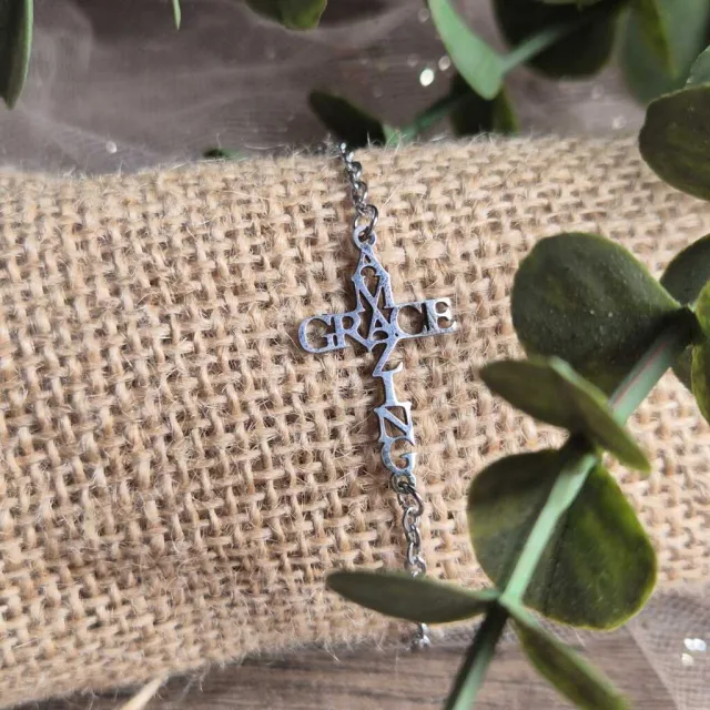 AMAZING GRACE CROSS BRACELET