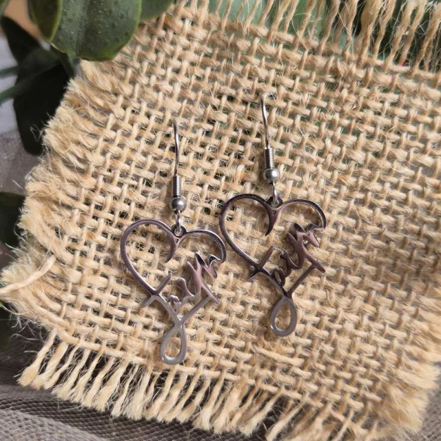 FAITH HEART DROP EARRINGS
