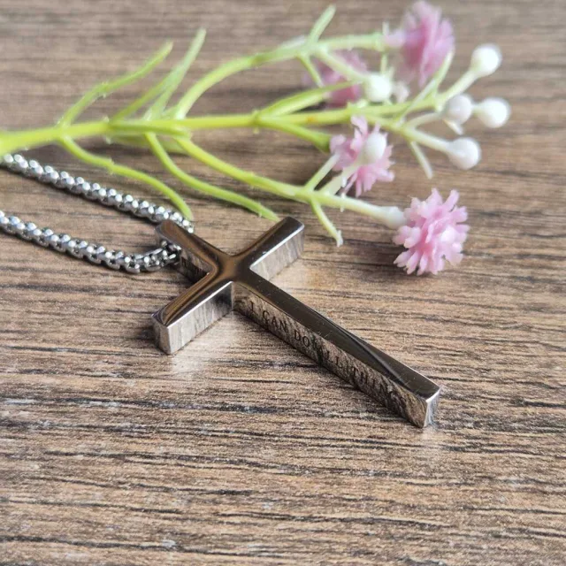 ENGRAVED CROSS NECKLACE