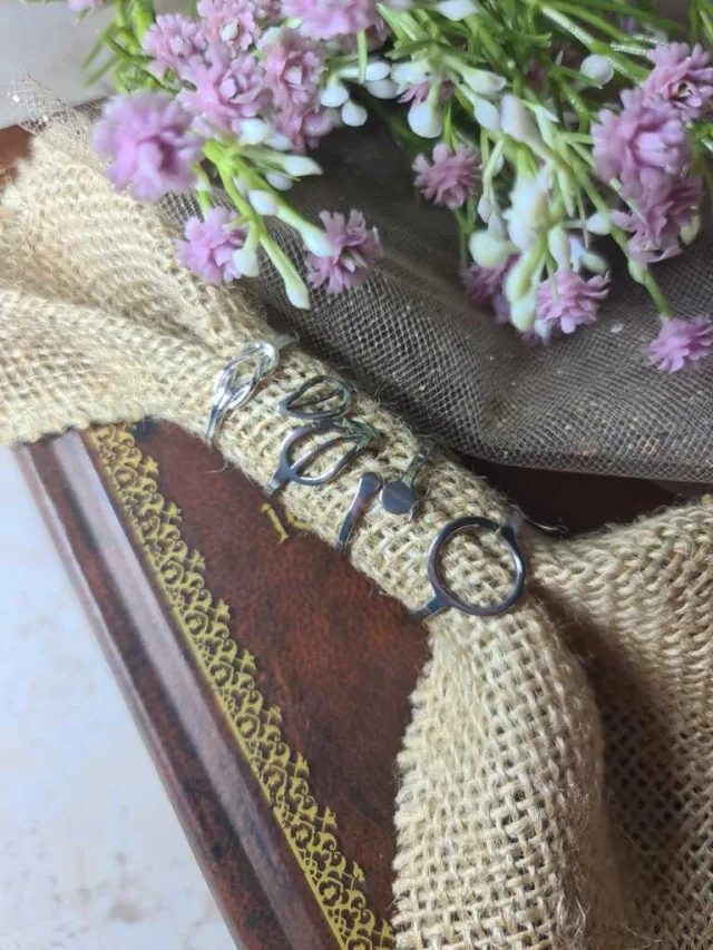 TRENDY CUTOUT RINGS, ASSORTED