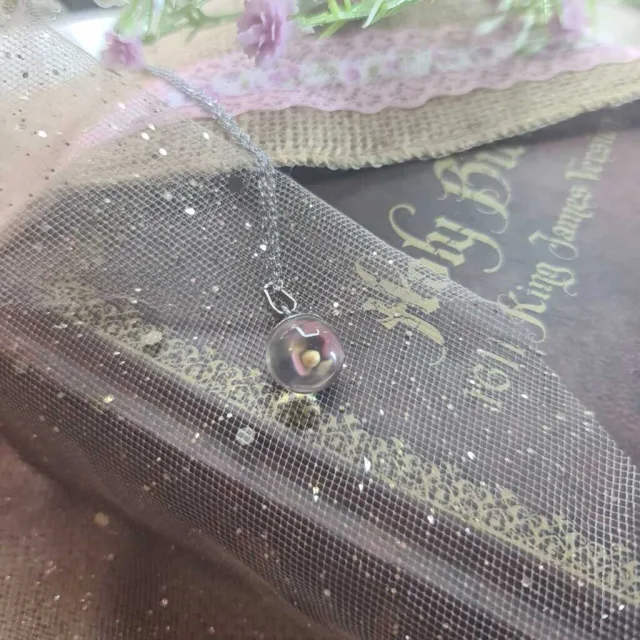 MUSTARD SEED SPHERE NECKLACE