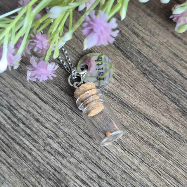 MUSTARD SEED BOTTLE NECKLACE