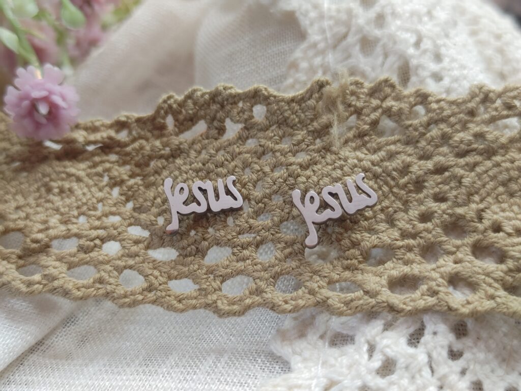 JESUS STUD EARRINGS