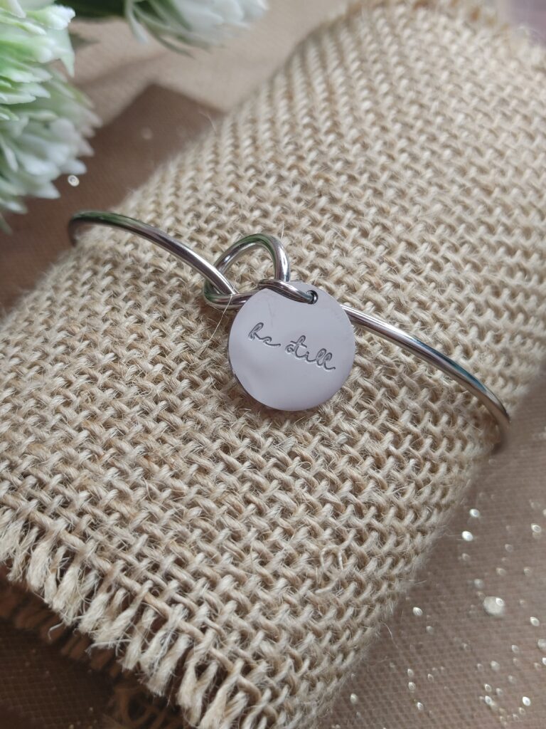 BE STILL DISC BANGLE