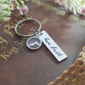 HAVE FAITH & MUSTARD SEED KEYRING