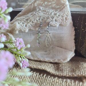 JESUS FISH EARRINGS