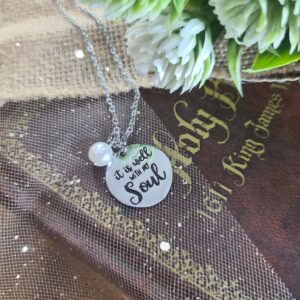 IT IS WELL WITH MY SOUL DISC NECKLACE