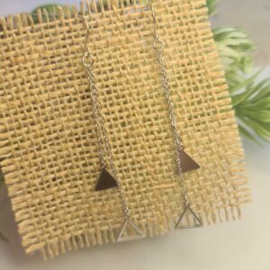 DROP EARRINGS, DOUBLE TRIANGLES