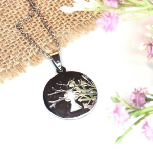 TREE DISC NECKLACE