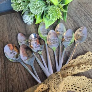 ENGRAVED PARFAIT SPOON, ASSORTED