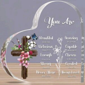 YOU ARE.... PERSPEX DECOR ITEM, HEART