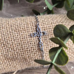 AMAZING GRACE CROSS BRACELET